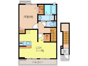 メゾンエタニティの物件間取画像